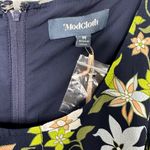Modcloth NWT | Befits Your Brilliance Dress Navy Floral Print Sz. Medium Photo 6