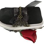 Steampunk Toiletry/Cosmetic Case with Red Rose Photo 2