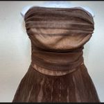 BCBGMAXAZRIA  Strapless Dress in Rich Brown Photo 1