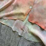 Vintage 1990s tie dye silk dress with braided belt Photo 11