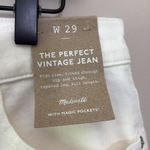 Madewell  The Perfect Vintage Jean Tile White Cream High Rise Mom Jeans Size 29 Photo 8