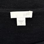 J.Jill Black 3/4 Sleeve Linen Cotton Blend Knit Sweater Top Womens Size Small Photo 4