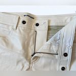Free People #79 NWOT Rebel Vegan Leather Pants in Sugar Cookie Cream Photo 4