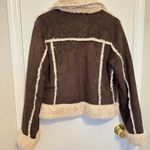 Big Chill Women Faux Fur Brown Jacket Size L Photo 1