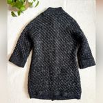 Classiques Entier Black & Silver Thick Knit Oversized Long Cardigan Jacket XS Photo 6