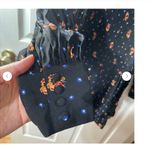 Free People NWT Smocked Floral Celestial Star Black LongSleeve Skater Mini Dress Photo 4