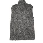 Anthropologie Sherpa Teddy Fur Zip Up Vest Sleeveless Jacket Gray Black XL Photo 4