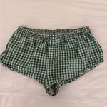 Anthropologie  green boxer pajama shorts Photo 1