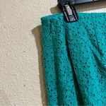 Brooks Brothers Brook Brother teal blue lace skirt Photo 3