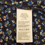 Madewell  Crinkle Georgette Mini Dress in Floral Blue Black Women's Size M Photo 11