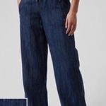 Athleta  Cabo Linen Wide Leg Pant Size 12/T Photo 1