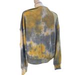 Lush Clothing LUSH women's size medium tie dye sweatshirt, yellow, grey and white Photo 2