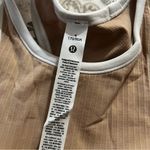 Lululemon  ebb to street cropped tank contour/ white size 4 Photo 2