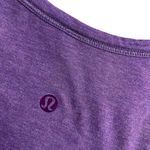 Lululemon  Womens Size 6‎ Love Crewneck Tee Heathered Darkest Magenta Pima Cotton Photo 6