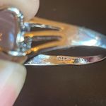 Round clear quart S925 silver ring size 8.5 Photo 7