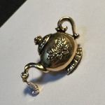 Signed Avon Teapot Brooch Tack Pin Gold Tone Photo 0