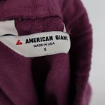 American Giant Women's Side Slit French Terry Short Size S Made in USA Purple Photo 2