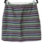Shrinking Violet  size large side zip mini skirt not lined neon pattern retro Photo 11