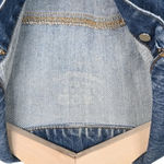 IZOD  Women's Distressed S Blue Denim Jacket Photo 6