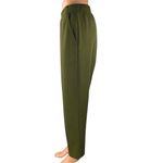 Ann Taylor  LOFT Women's Green Straight Wide Leg High Waist Trousers Dress PantsS Photo 1