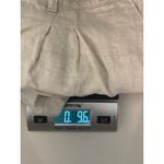 Lands' End Womens Beige Linen High Rise Pleated Shorts Size 16 Photo 7