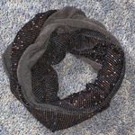 D&Y  black and grey pattern infinity scarf Photo 0