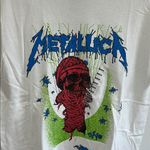 Metallica White Graphic T Photo 1