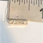 4 Pair Lori's Gift Gold Tone Earrings Hoops Studs Rhinestones Sensitive Ears NEW Photo 4