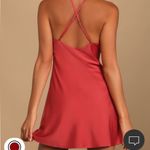 Lulus Pink Satin Mini Dress Photo 1