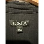J. Crew Gauze Cotton Shirt Dress Sz M Petite Black Coastal Beach V Photo 3