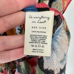 Do Everything In Love Multicolor Floral Frayed Hem Kimono Top Women's One Size Photo 2