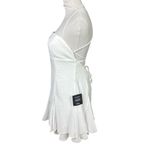 Lulus NWT  Women's Perfected Sweetness White Pleated Tiered Mini Dress Size XL Photo 6