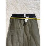 JW San Tan Skirt Women's Olive Green Maxi Below Knee Drawstring Pockets Size M Photo 2