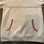 JODIFL  Cream & Tan Neutral Quilted Long Sleeve Pullover Women’s Size Medium Photo 5