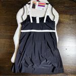 NWT Lands’ End Black and White Front Zip Swim Dress Size XL Photo 4