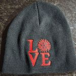 Unisex Port & Company Supernatural Love Gray Red Logo Beanie Hat One Size Photo 0