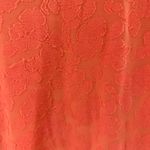HOPE & HARLOW Vibrant Orange Coral Peach Textured Design Top XL Photo 3