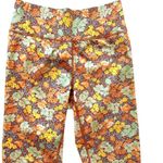 Veronica Beard Vilena Leggings Floral Orange Multi High Rise Workout Small NWT Photo 6