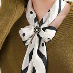 Set Of 2 Alloy Scarf Ring Set Glamorous Style Metal Scarf Buckle Dual Photo 12