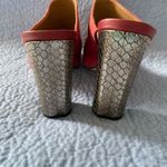 Calvin Klein  Red and Silver Heels Photo 1