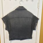 Black Orchid  women's S small cutoff sleeveless distressed denim vest jean jacket Photo 5