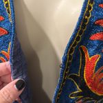 Embroidery Armenian Vest with Floral Multicolor Embroidery small Blue Photo 2