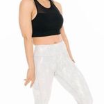 Zyia  Silver Camo Metallic Pocket Light n Tight Hi-Rise Capri 332 Photo 0