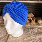 Source Unknown Royal Blue Turban Hat Photo 1
