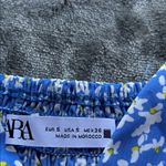 ZARA  Blue and White Floral Blouse Photo 2