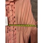 L'ATISTE  By Amy Womens Peach Pink Lace Trim Mini Dress Smocked Waist Sz 1X NWT Photo 7