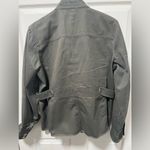 J.Crew  Womens Jacket Size Large Green Relaxed Boyfriend Field Army Snap Utility Photo 3