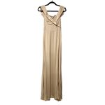 Reformation NWT Redford off shoulder bridesmaid Champagne Maxi Dress Sz 4 Photo 2