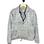 Victoria’s Secret PINK Sherpa Quarter Zip Pullover Gray Size M Photo 0