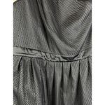 Armani Exchange One Sided One Shoulder Zip Up Textured Black white Dress Size 4 Photo 1